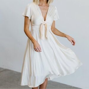 Baltic Born Poppy Midi Dress - Ivory